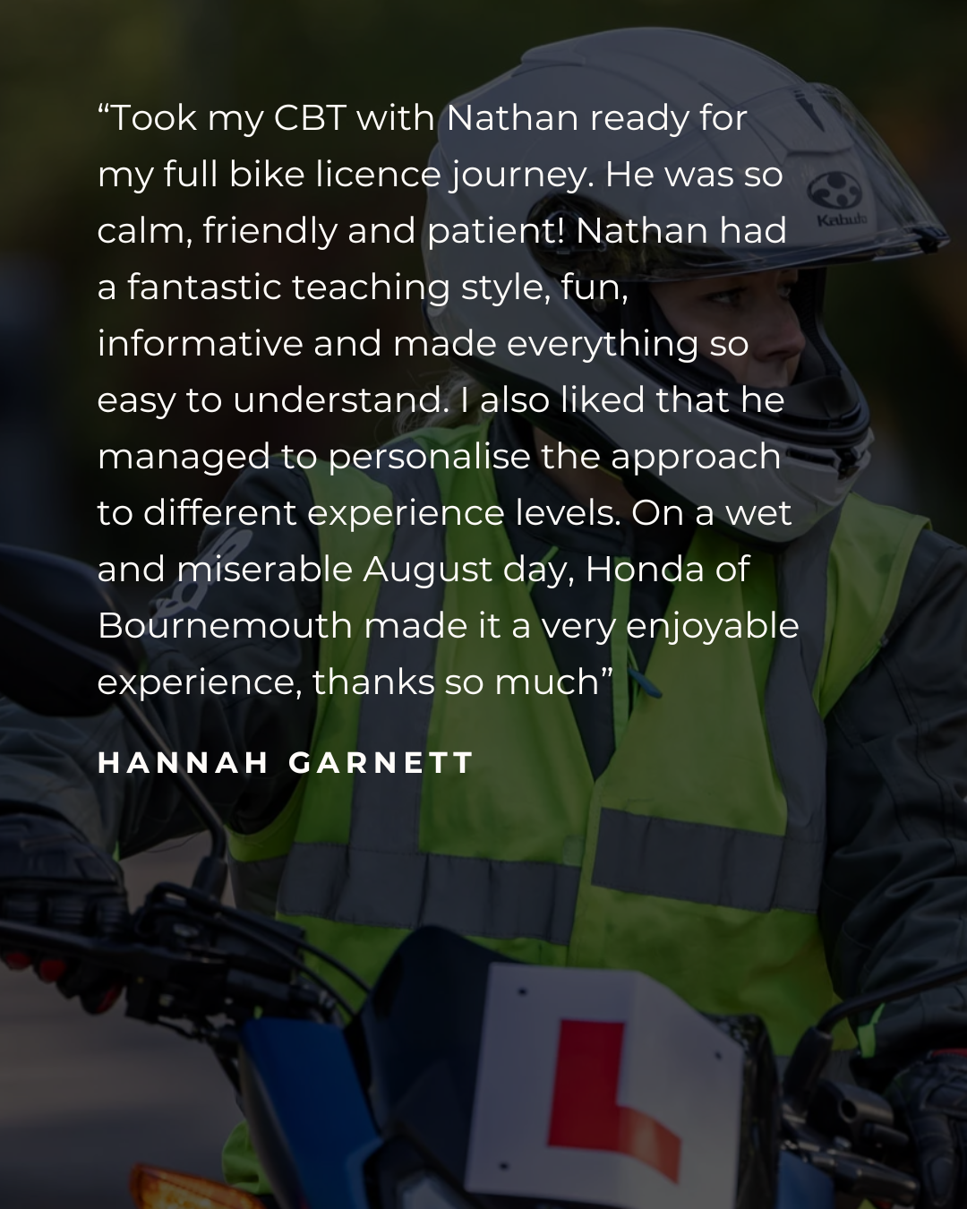 Motorcycle Training in Dorset | Customer Reviews and Success Stories